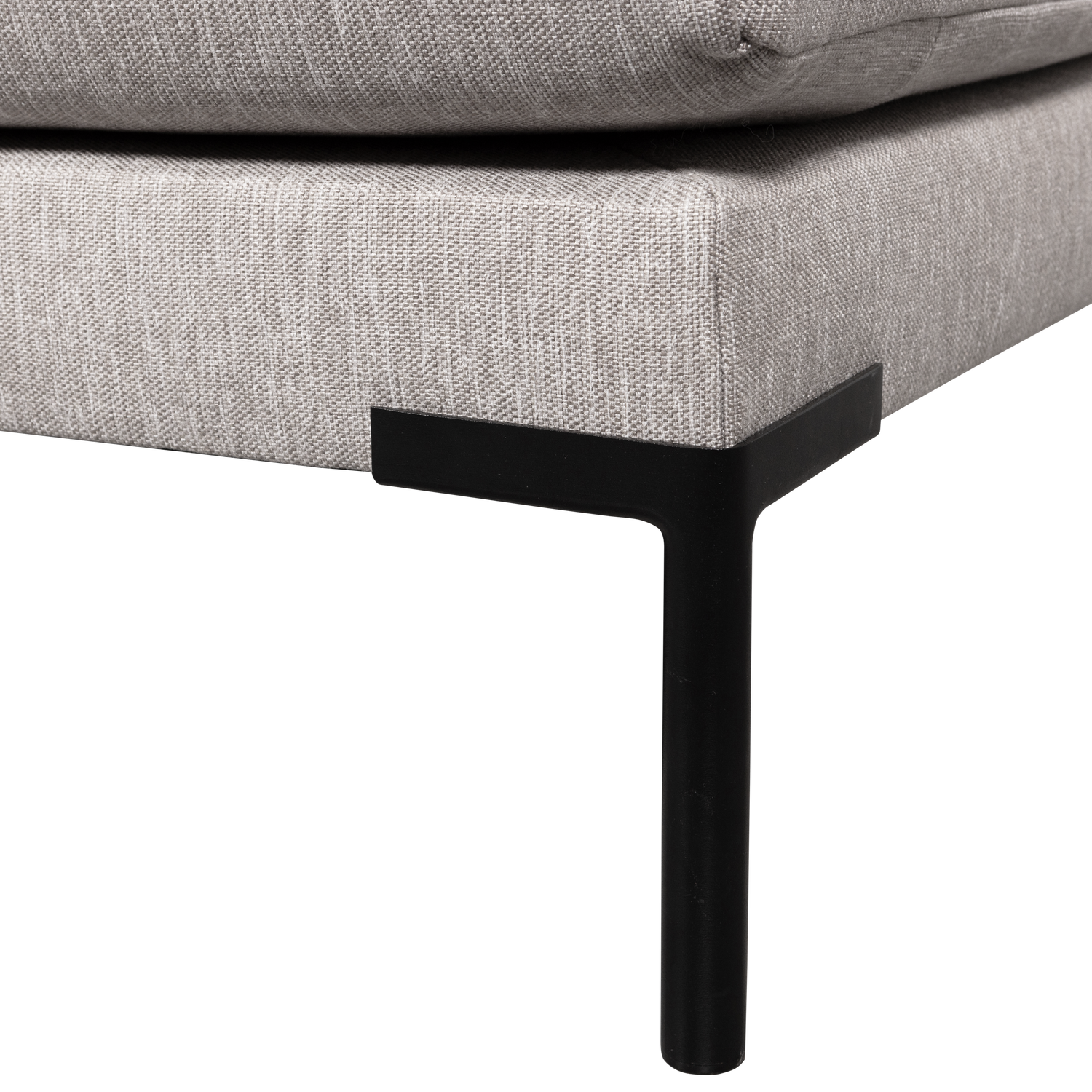 Szezlong rechts COUPLE DINING BENCH lichtgrijs