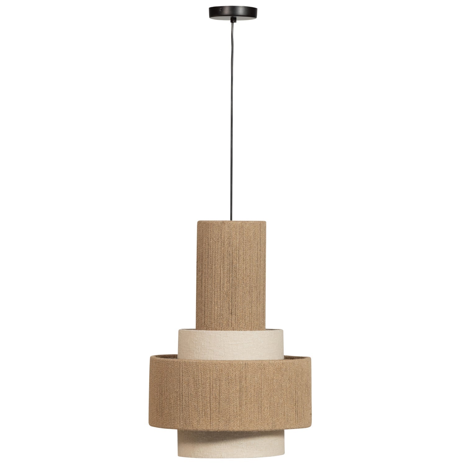Hanglamp PELLE beige koord
