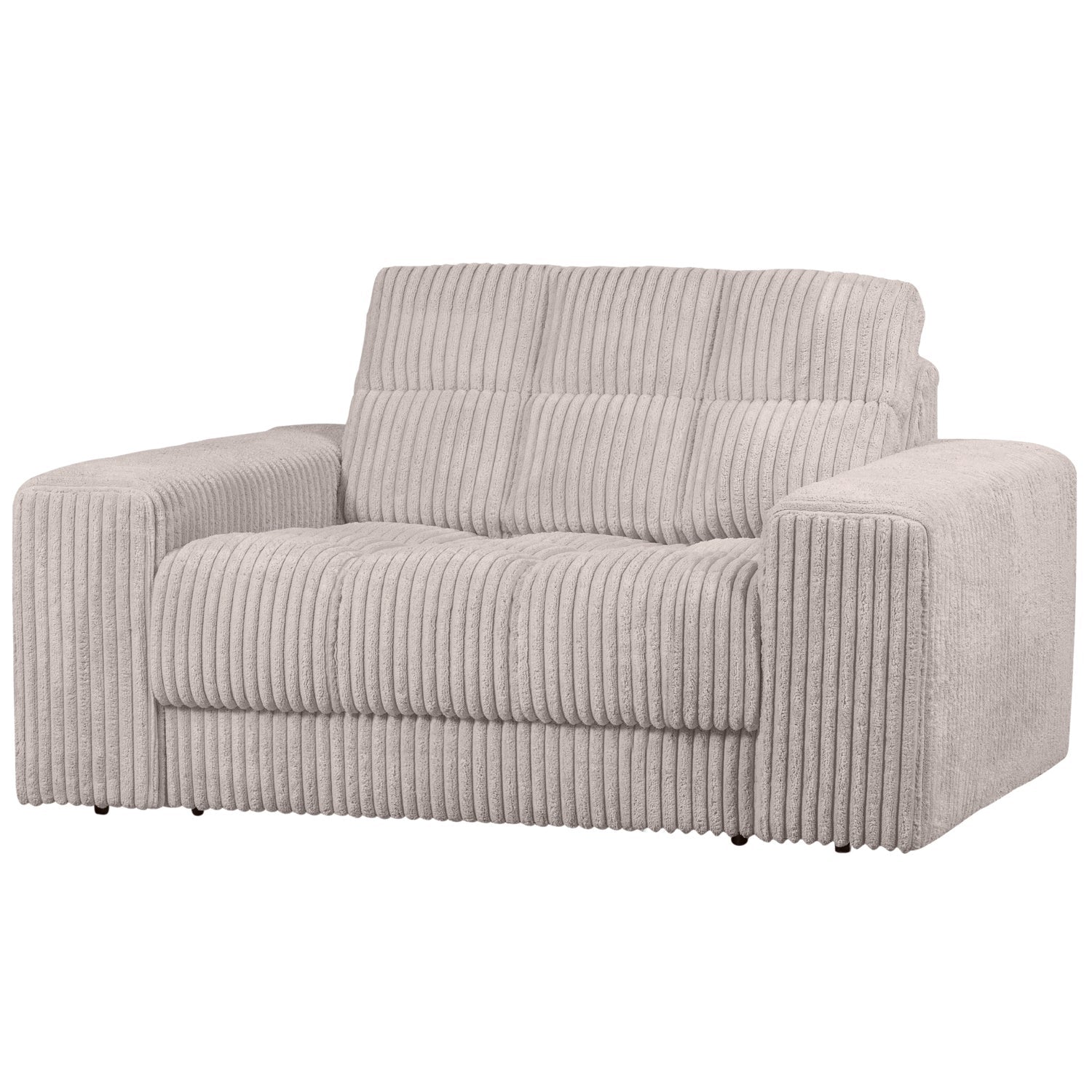 Sofa loveseat TWEEDE AFSPRAAK crème ribfluweel