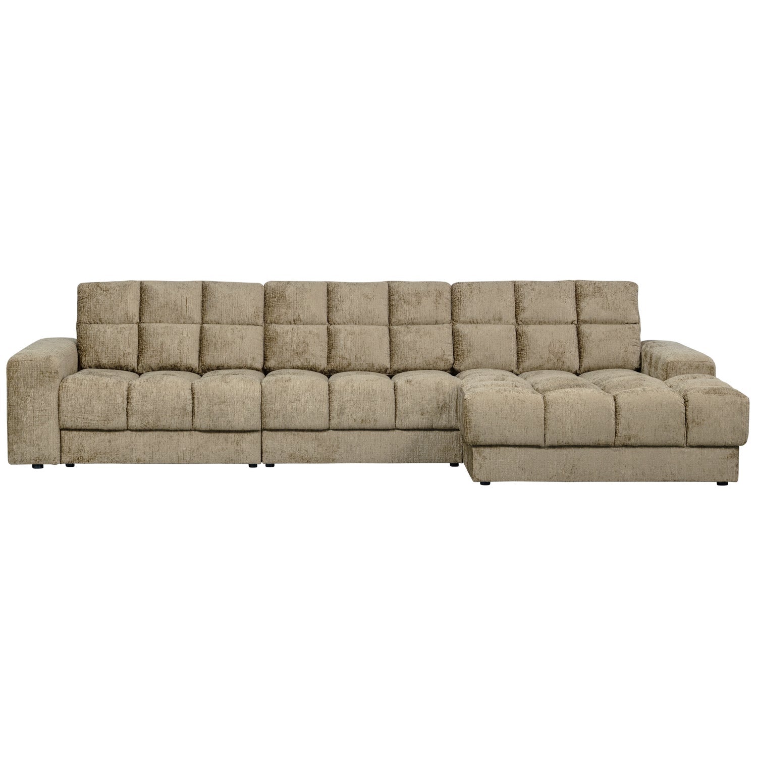 Right-sided Corner Sofa SECOND DATE - WHEATFIELD velvet