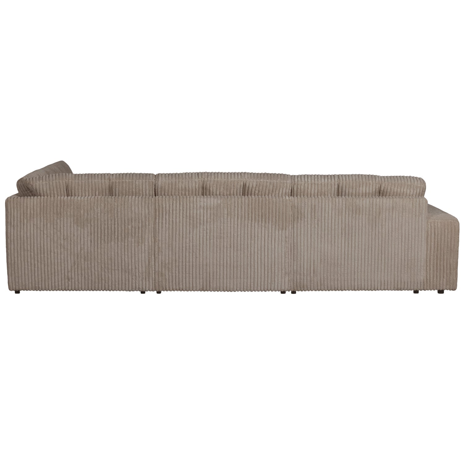 Rechthoekige hoekbank SECOND DATE bruin corduroy