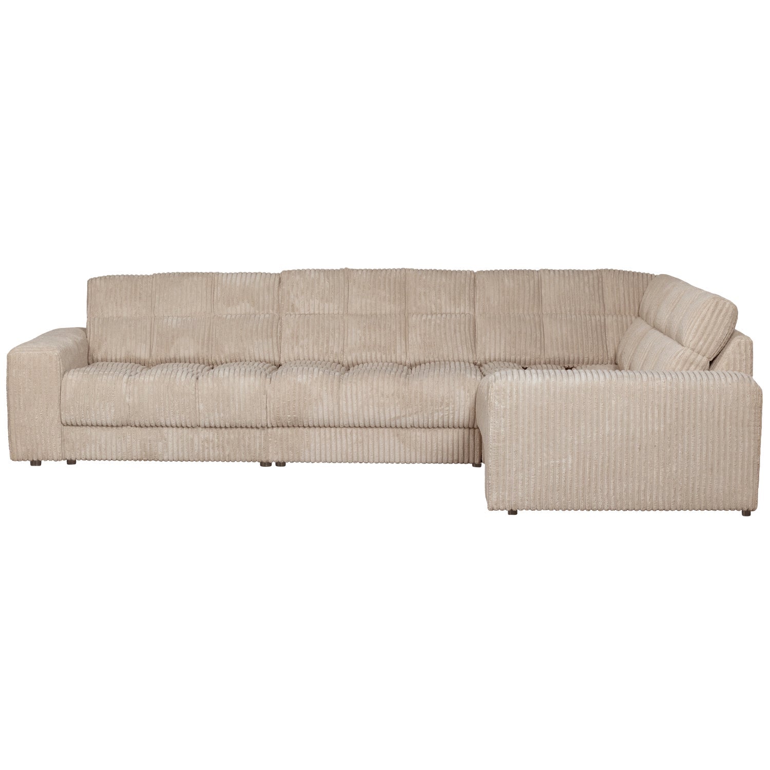 Sofa mit rechter Ecke SECOND DATE beige Cord