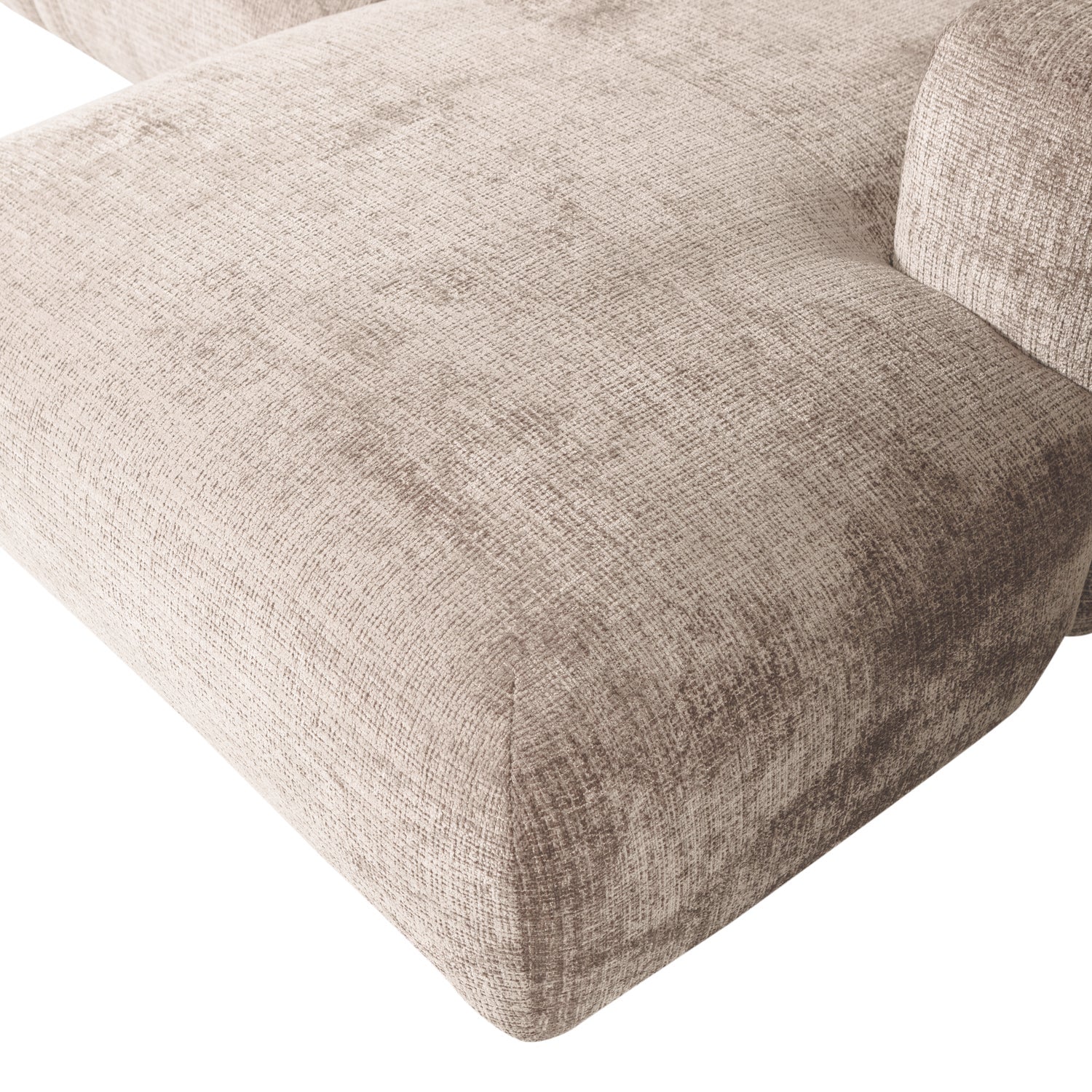 Modularer, rechtsseitiger CLOUD Ecksofa in Beige