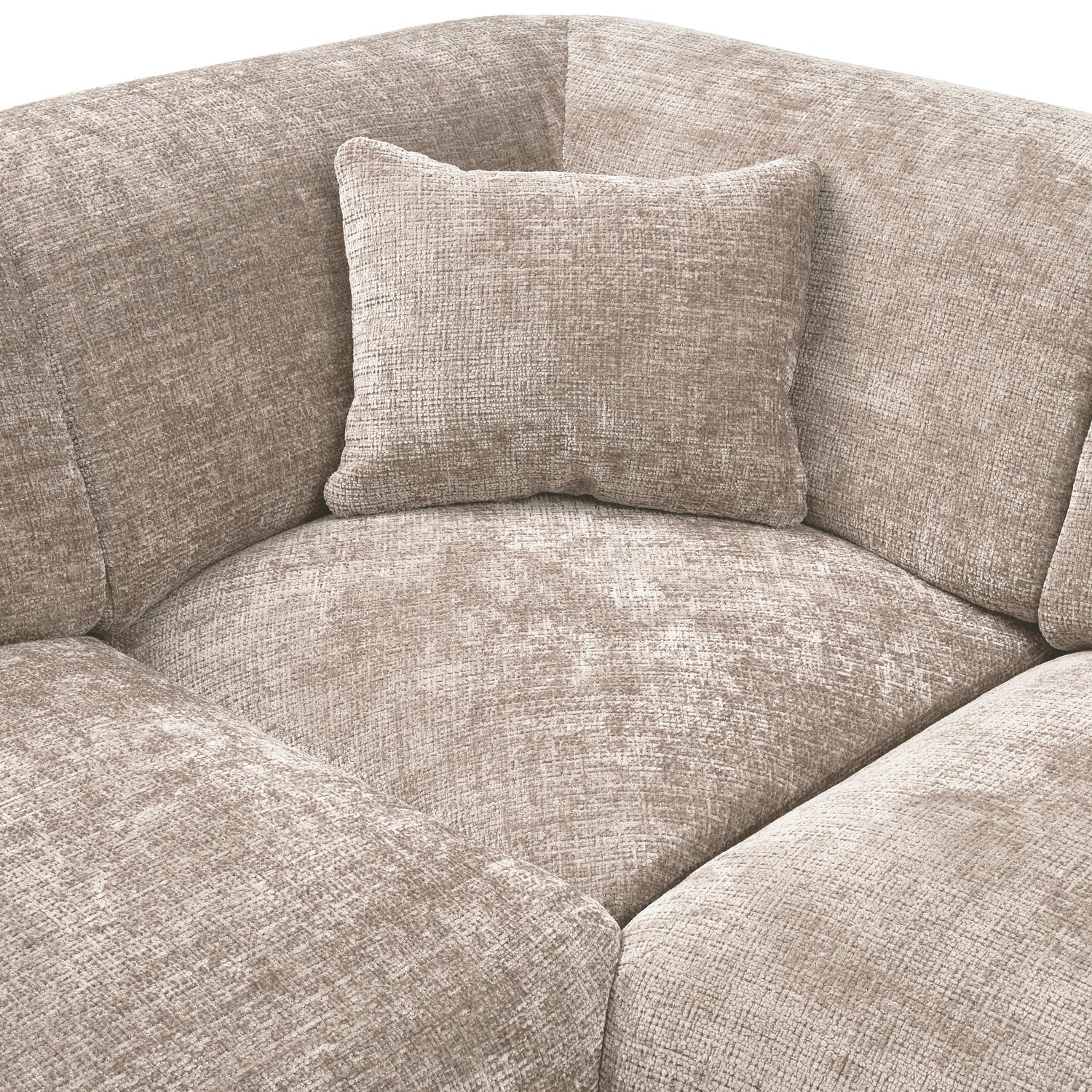 Left-facing panoramic corner sofa CLOUD in beige