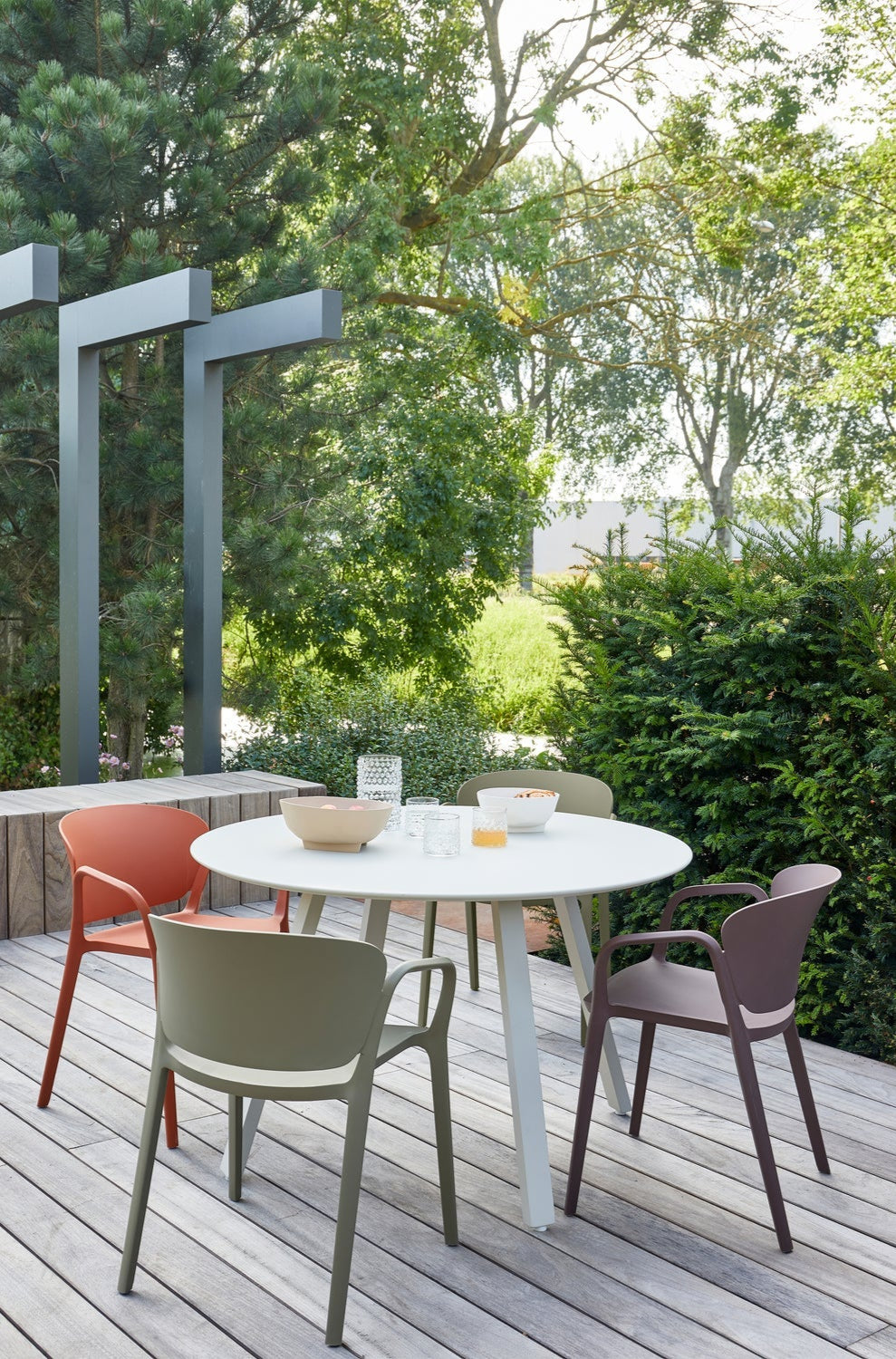 Tuin tafel AUKE lichtbeige