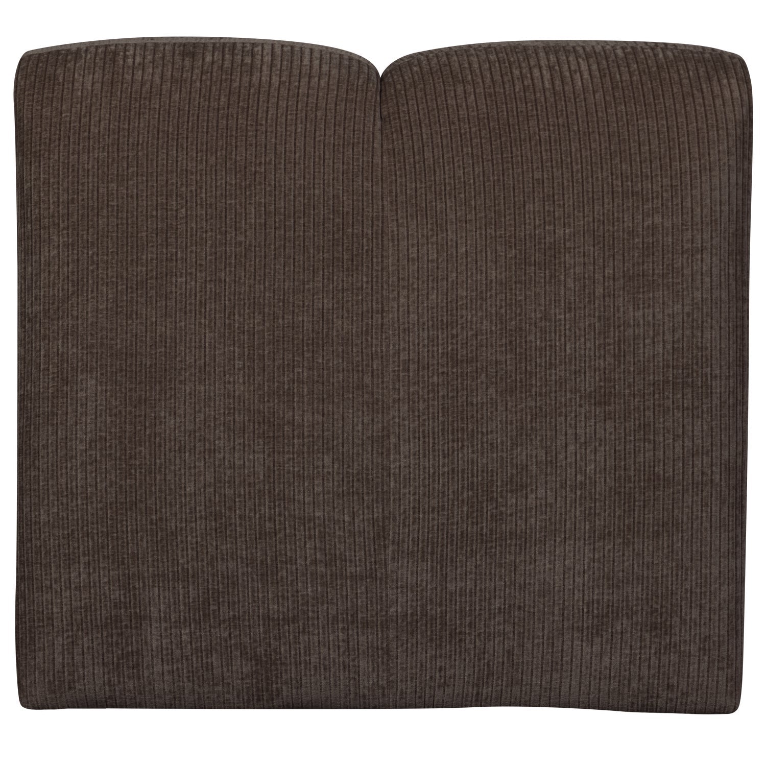 MOJO modular sofa - single seat element in dark brown corduroy