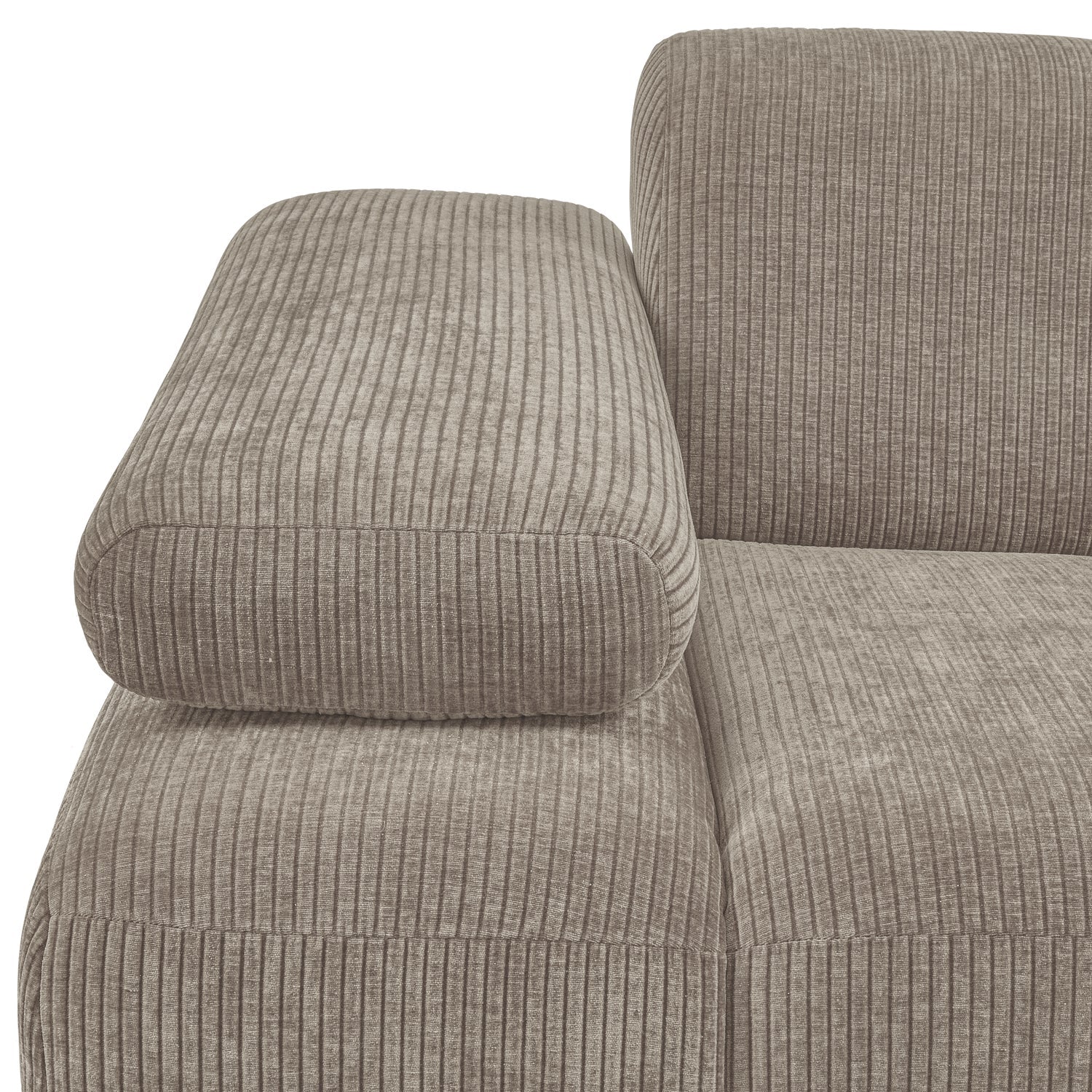 MOJO modular sofa - left element dark sandy corduroy