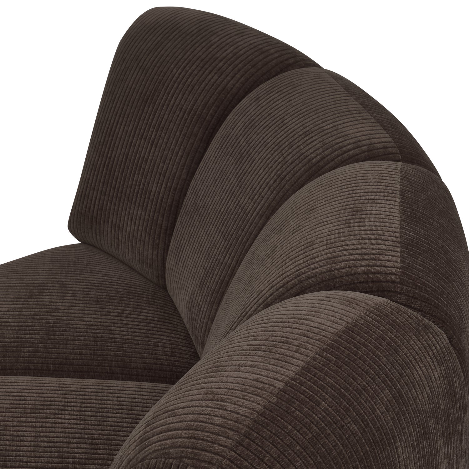 MOJO Modular Sofa - Dark Brown Corduroy Corner Element