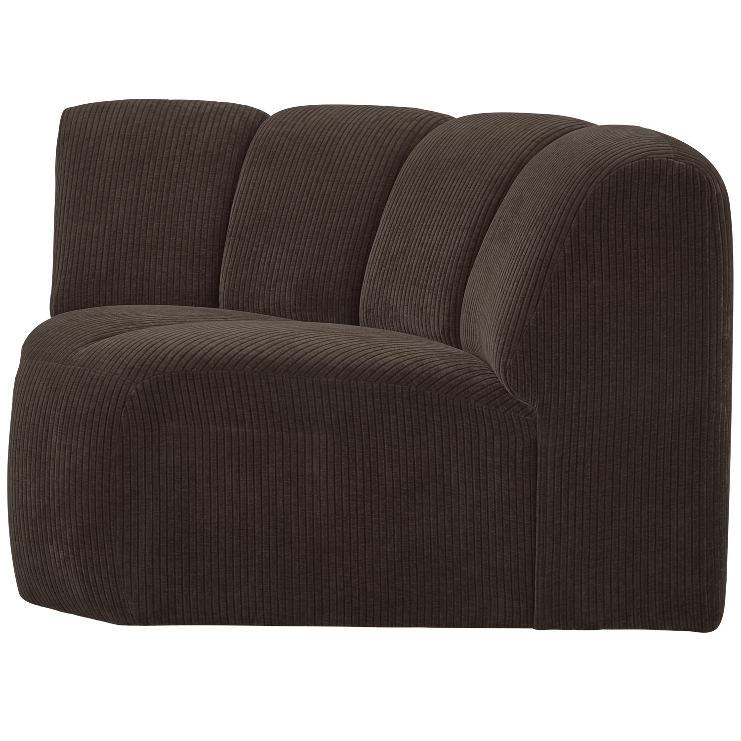 MOJO Modular Sofa - Dark Brown Corduroy Corner Element