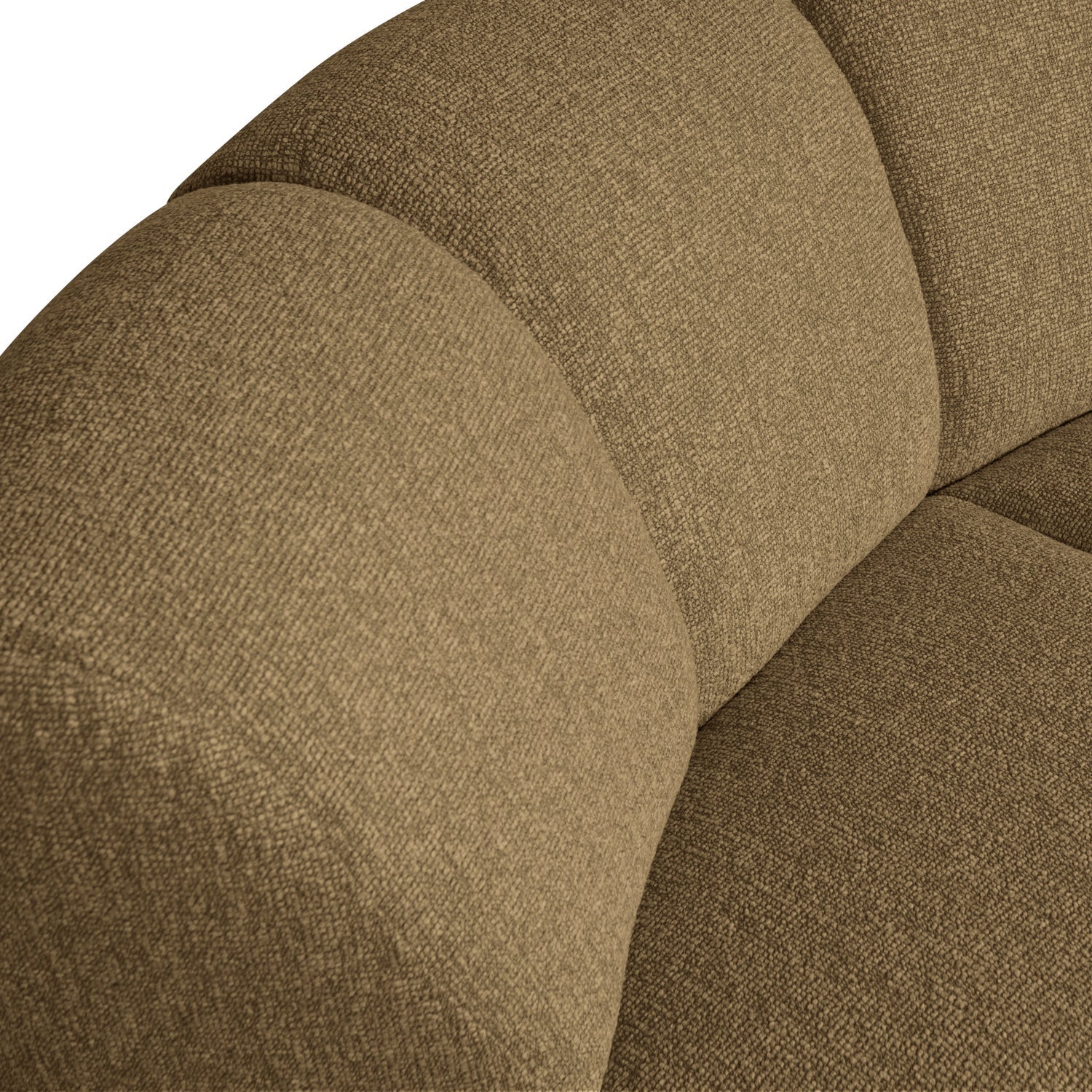 MOJO modular sofa - dark honey bouclé corner element