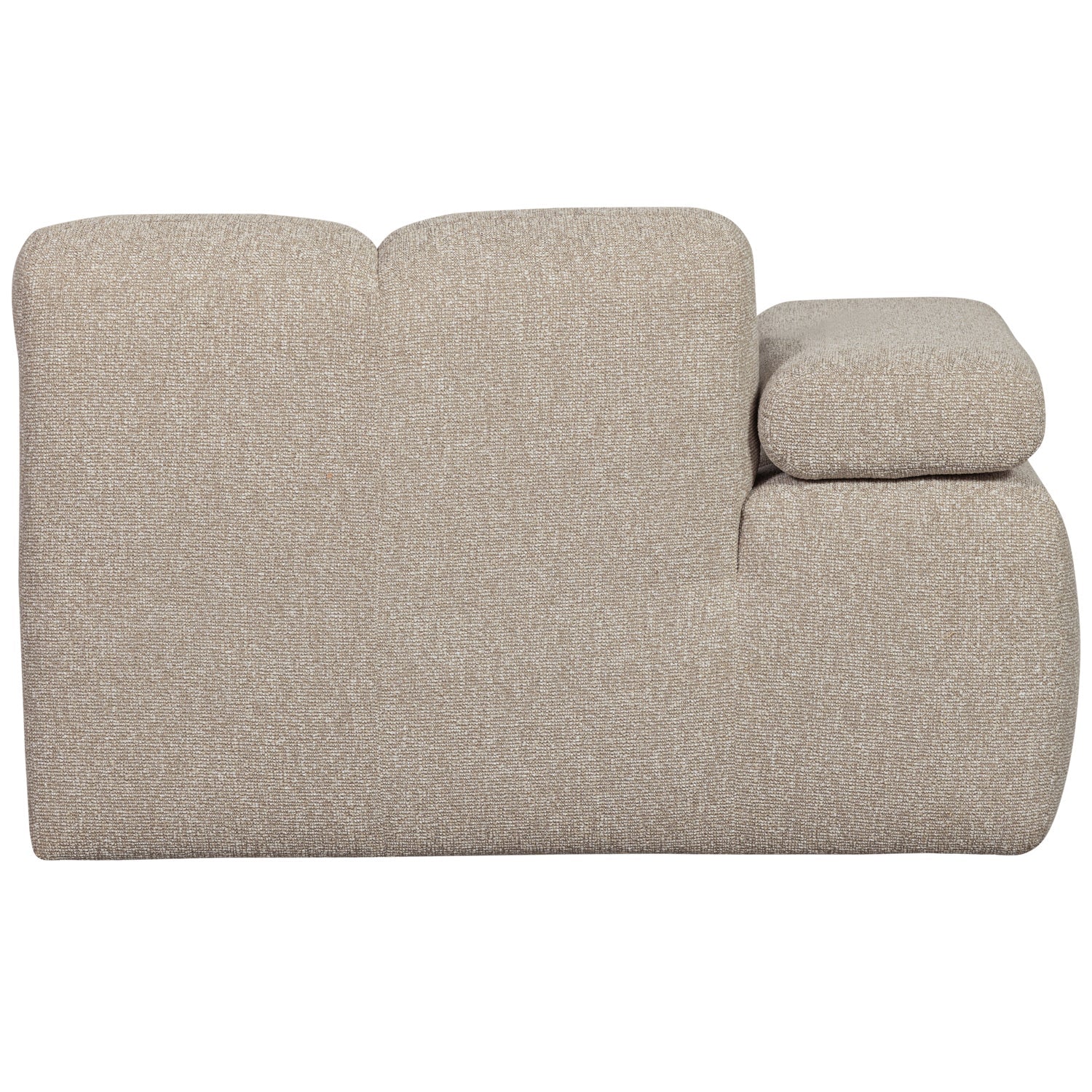 MOJO modular sofa - left-sided beige mélange bouclé chaise longue