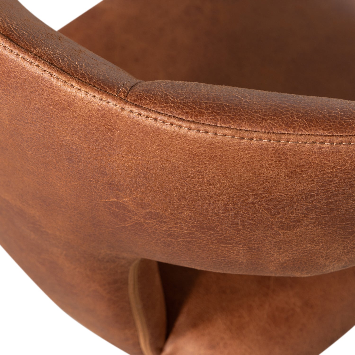 PERMIT Chair brown eco-leather