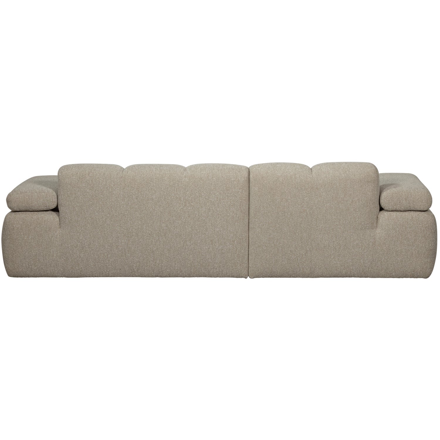 Modularer Links-Ecksofa MOJO in beigem Mélange Bouclé