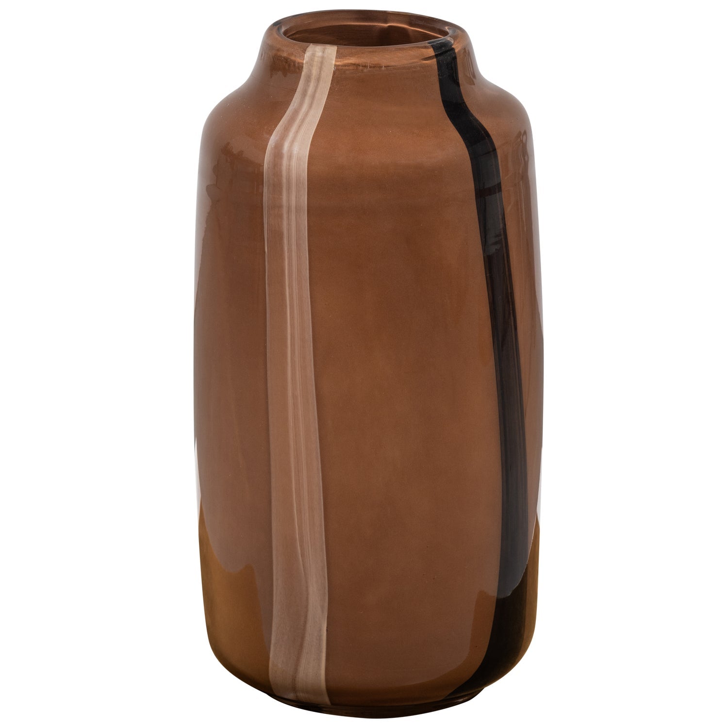 SELENA vase brown glass