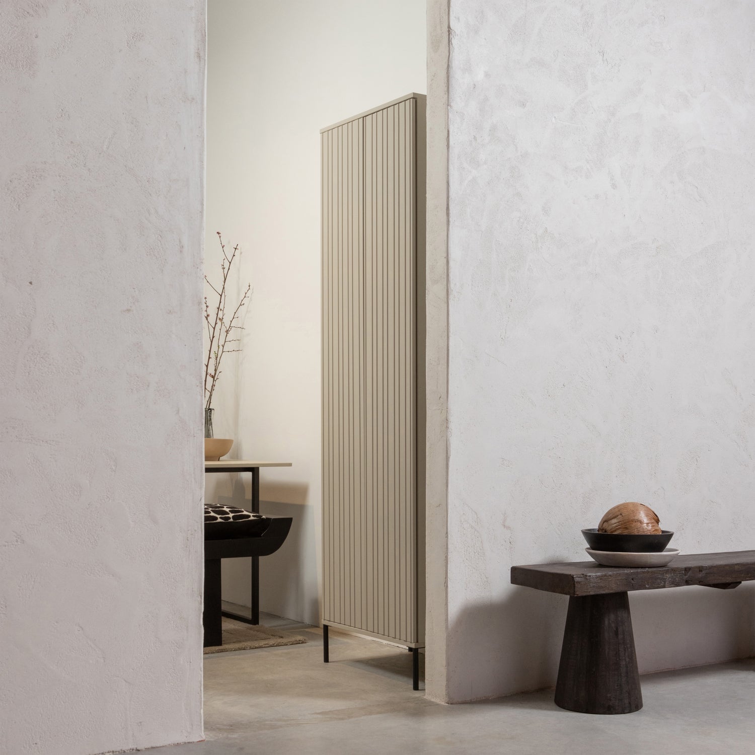 Boekenkast NEW GRAVURE beige