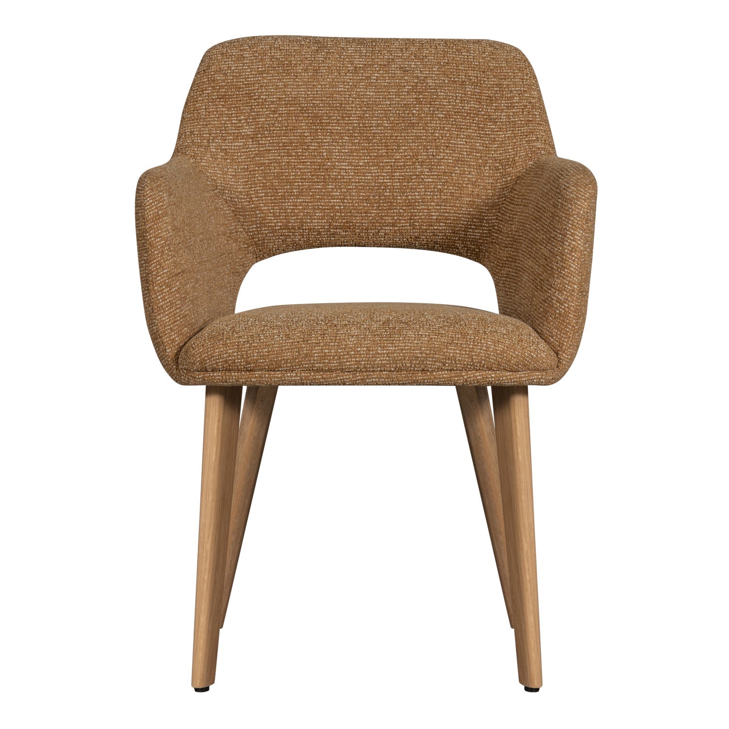 MURAT Chair brown with oak base