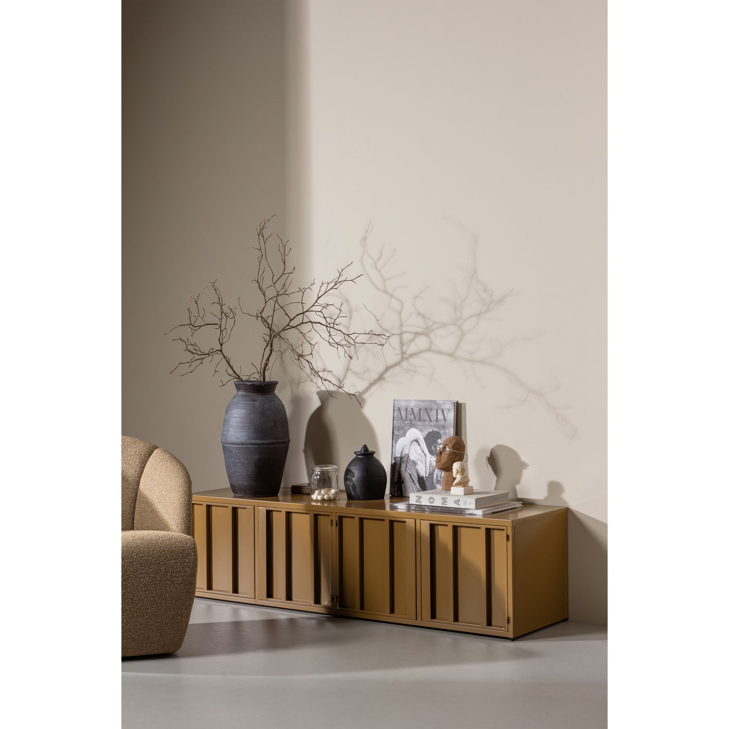 TV-Sideboard LEVEL dunkler Honig