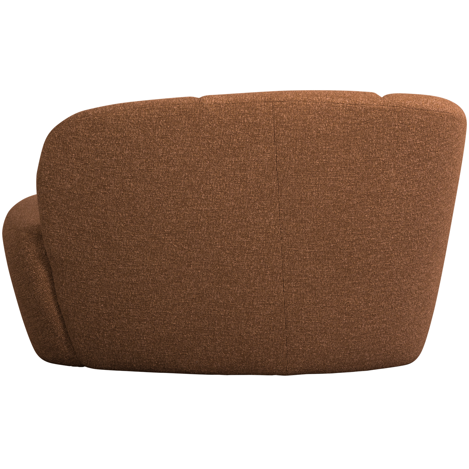 Sofa linksseitig 2-sitzig MOJO rostbraun meliert Boucle