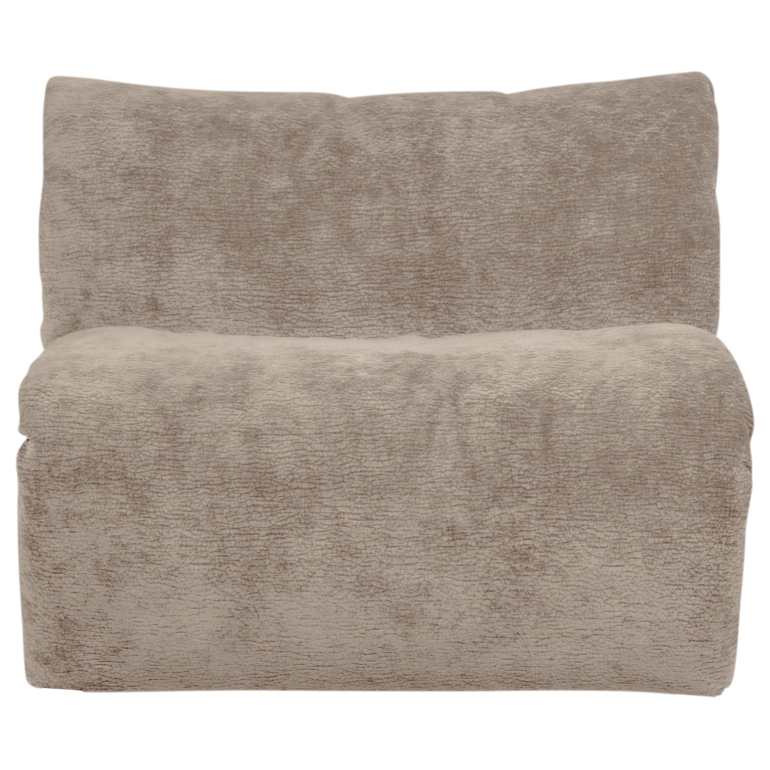Modulsofa BAGGY - sandfarbener Chenille-Element