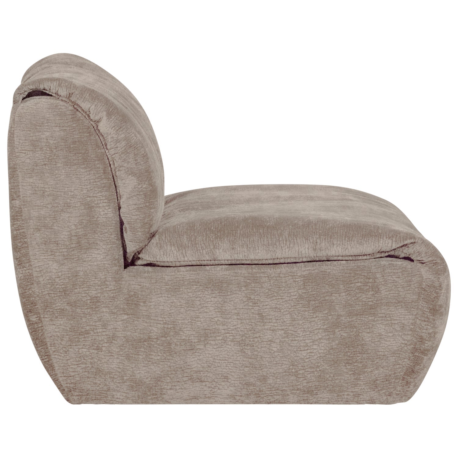Modulsofa BAGGY - sandfarbener Chenille-Element