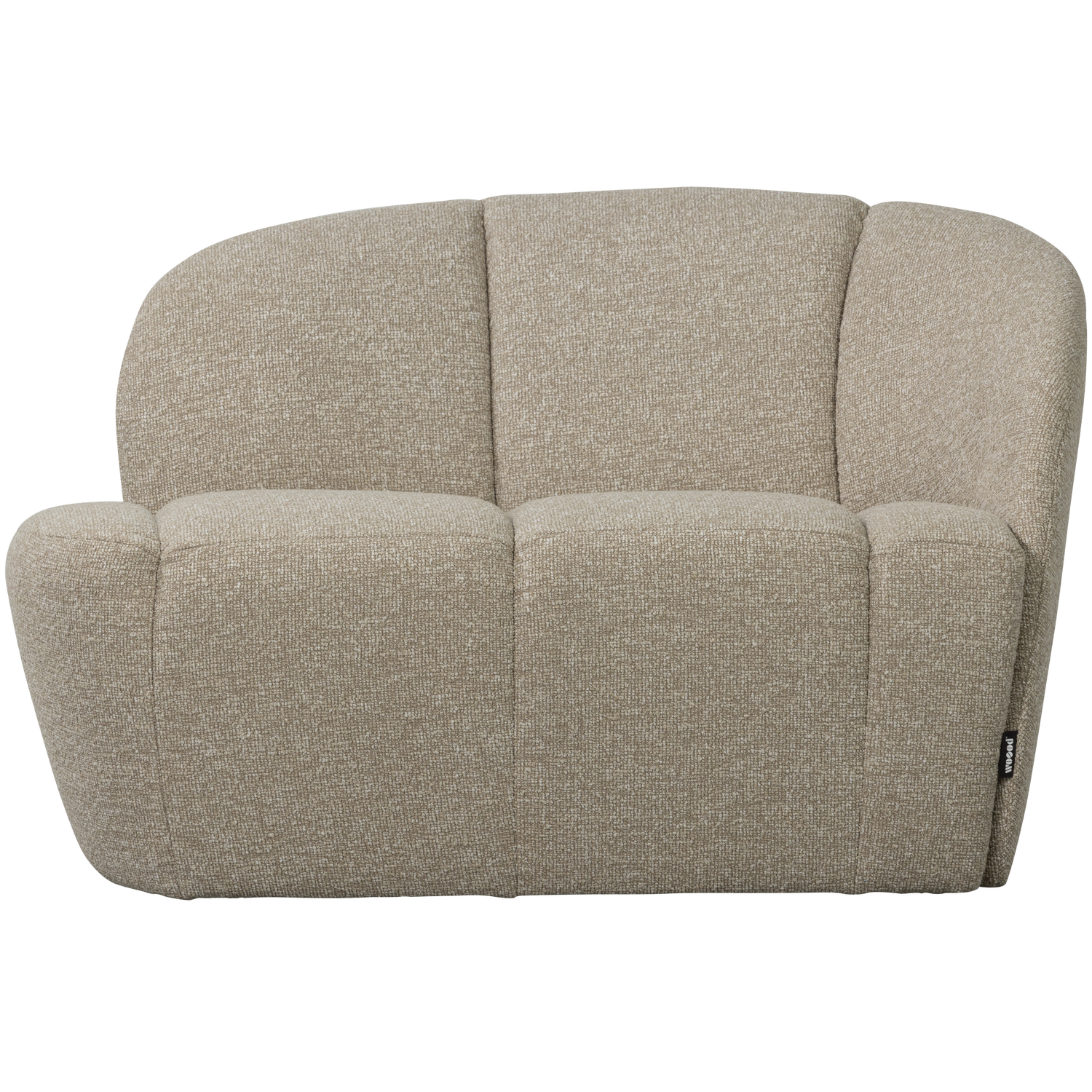 Sofa prawostronna 2-osobowa MOJO piaskowy melanż boucle – Woood