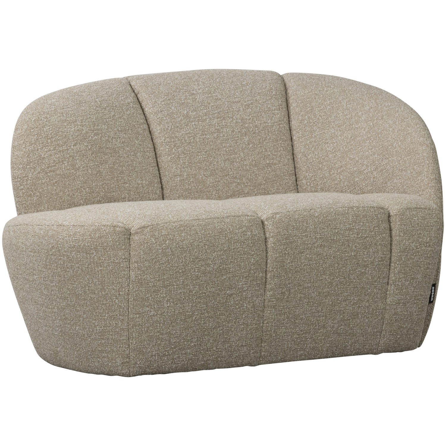 Sofa prawostronna 2-osobowa MOJO piaskowy melanż boucle – Woood