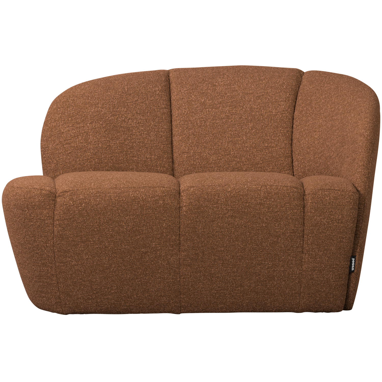 Sofa 2-sitzig MOJO rötlich-braun Melange Boucle