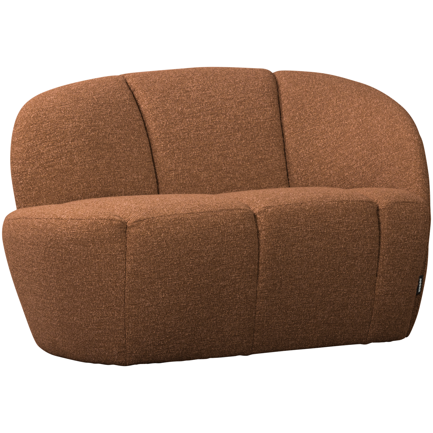 Sofa 2-sitzig MOJO rötlich-braun Melange Boucle