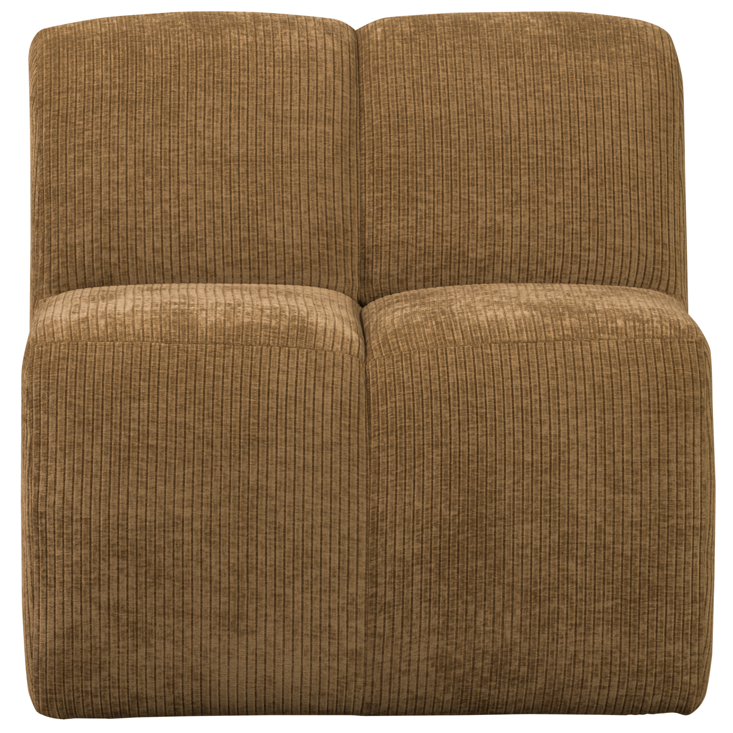 Fauteuil / module MOJO BENCH honingkleurige ribstof