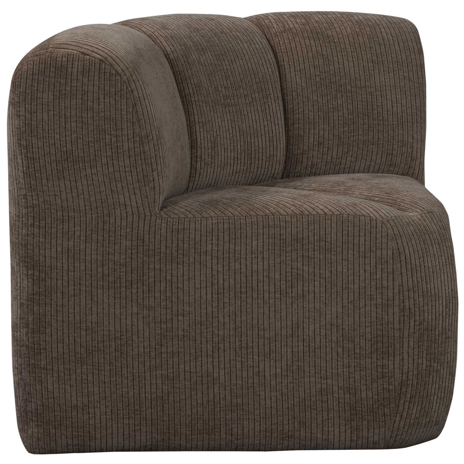 Modulaire bank MOJO BENCH - hoekelement bruin corduroy