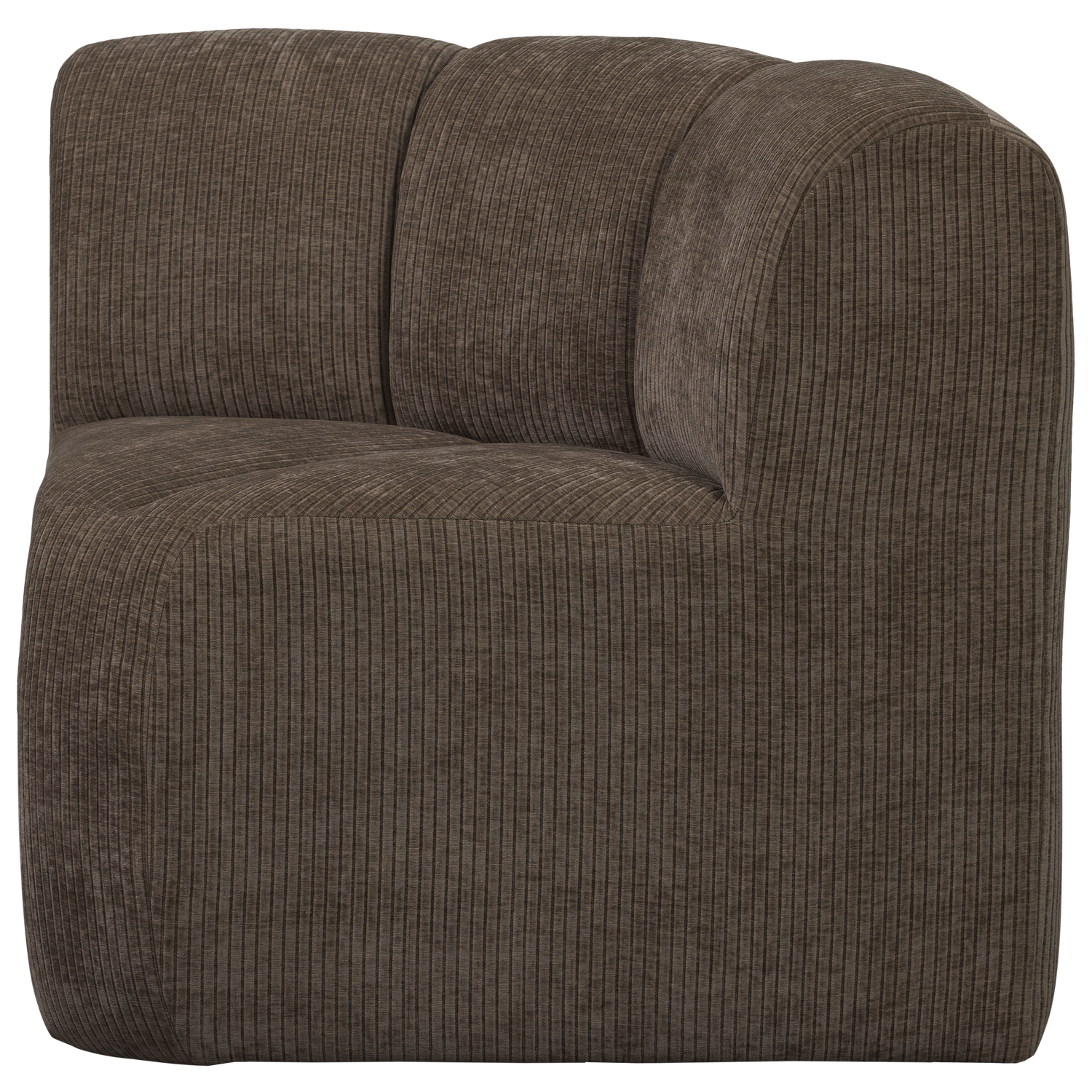 Modulaire bank MOJO BENCH - hoekelement bruin corduroy