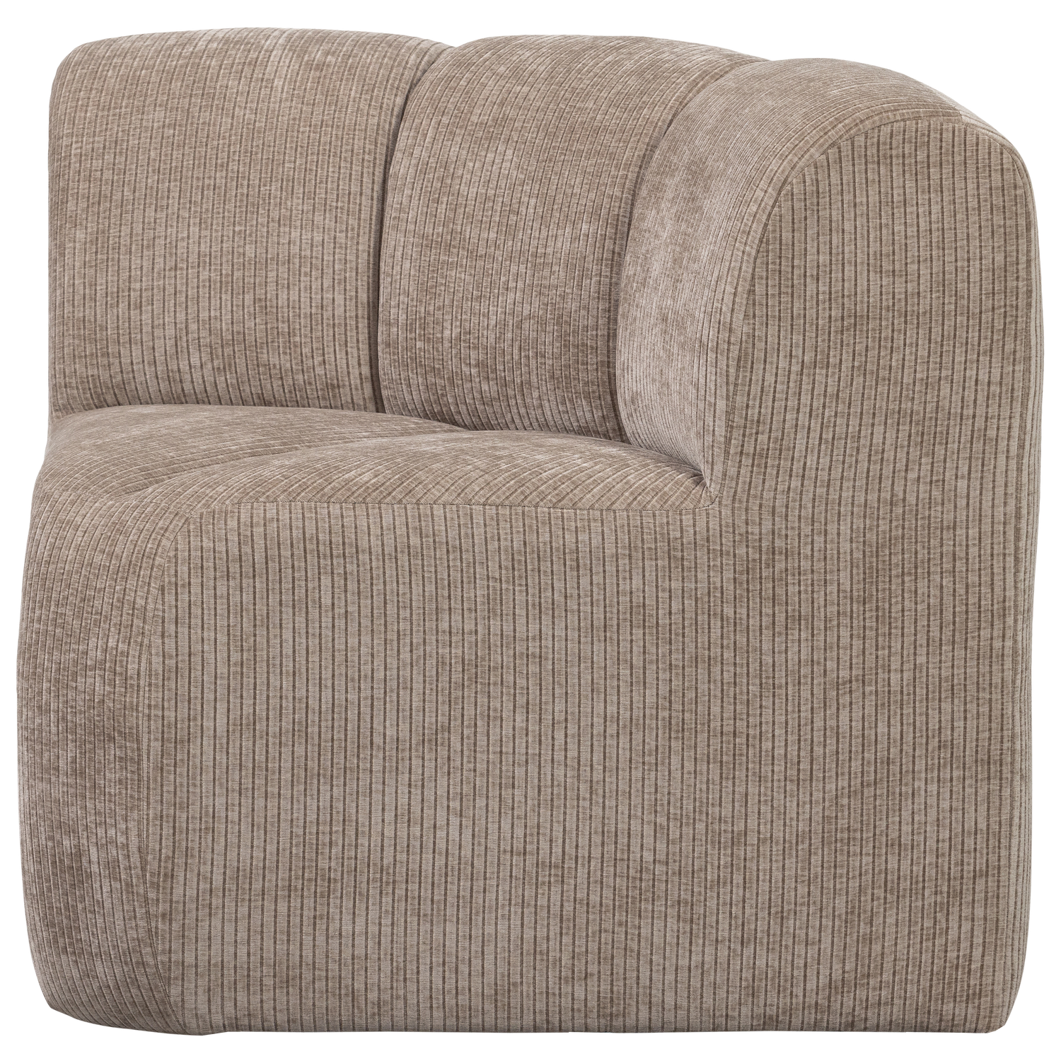Modulaire bank MOJO BENCH - hoekelement zandkleurige corduroy