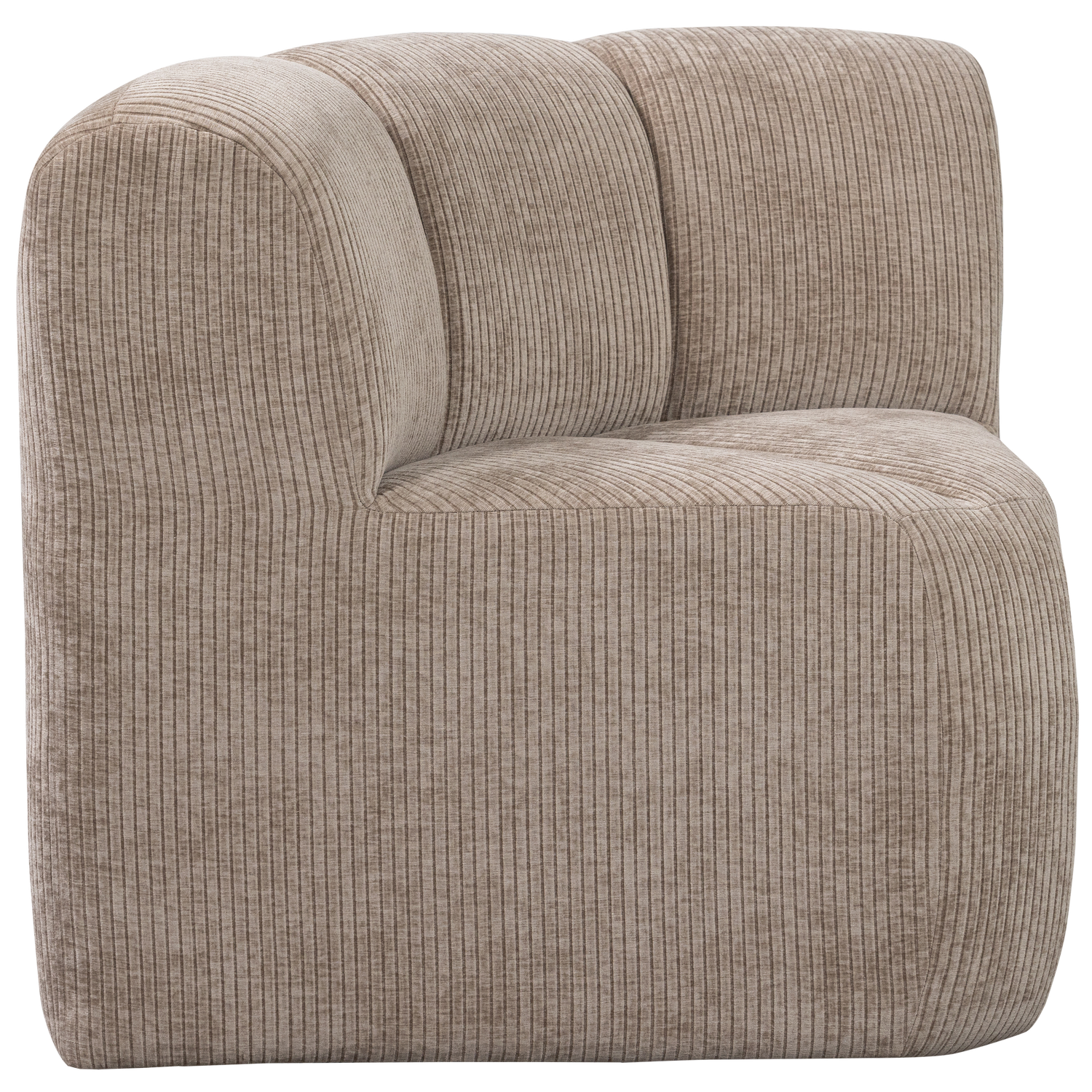 Modulaire bank MOJO BENCH - hoekelement zandkleurige corduroy