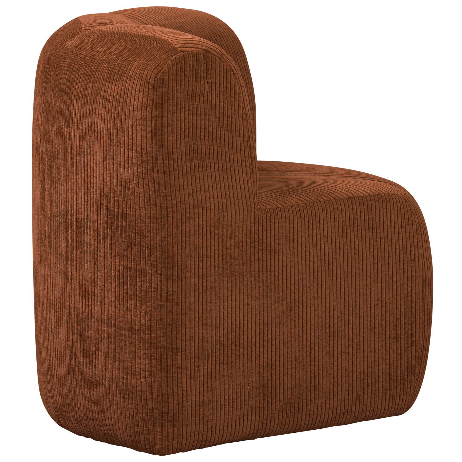 Modulaire bank MOJO BENCH - hoekelement roestbruin corduroy