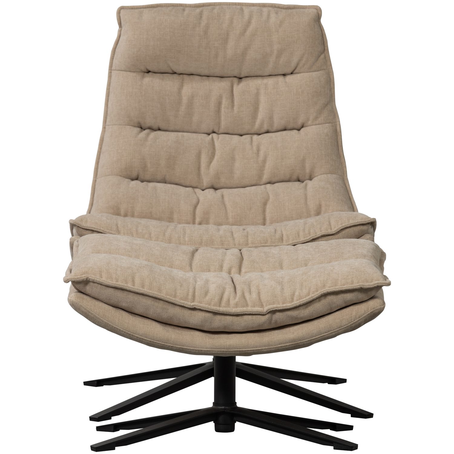 Drehstuhl mit Fußstütze KUBE beige