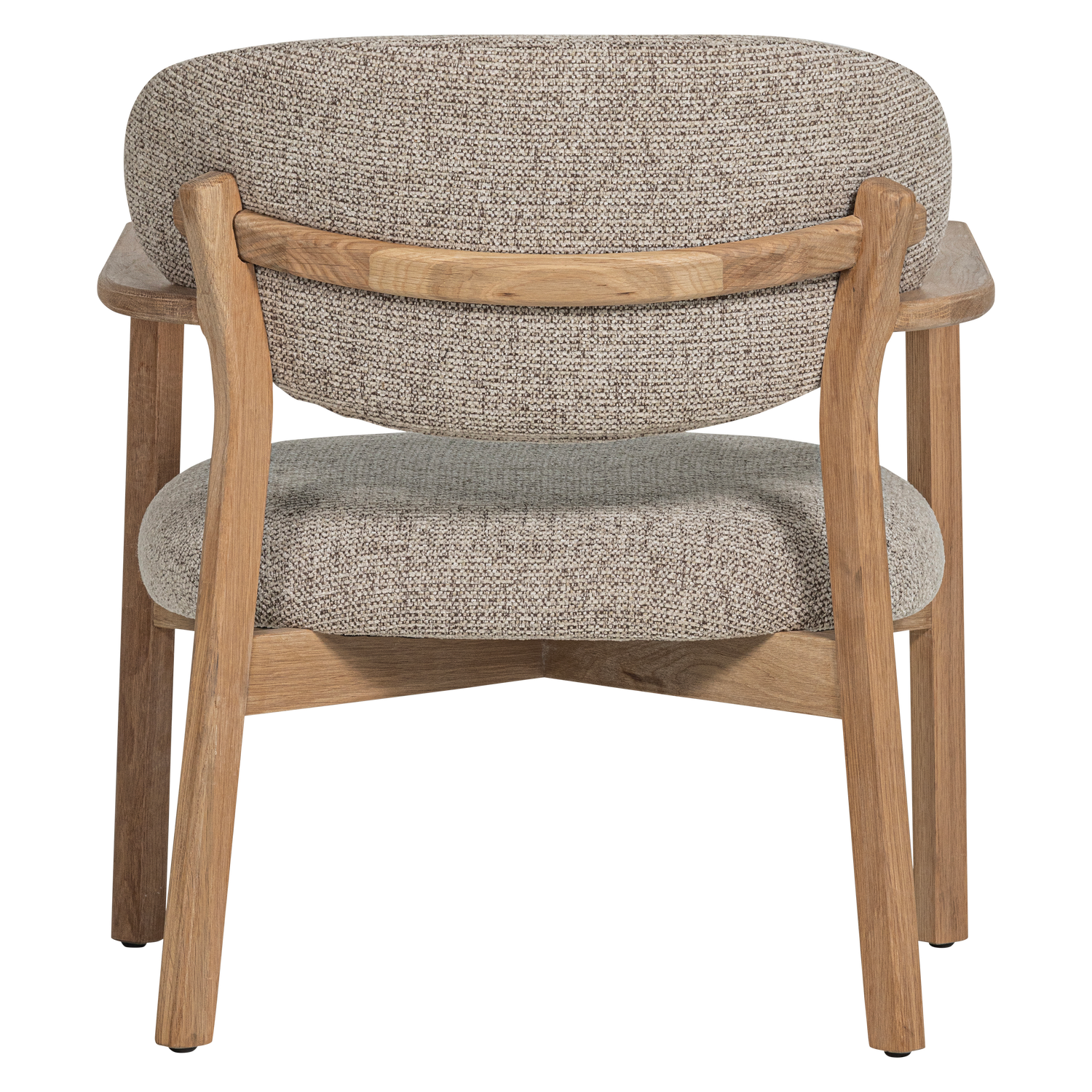 Sessel UDAR grau-beige mit Holzgestell