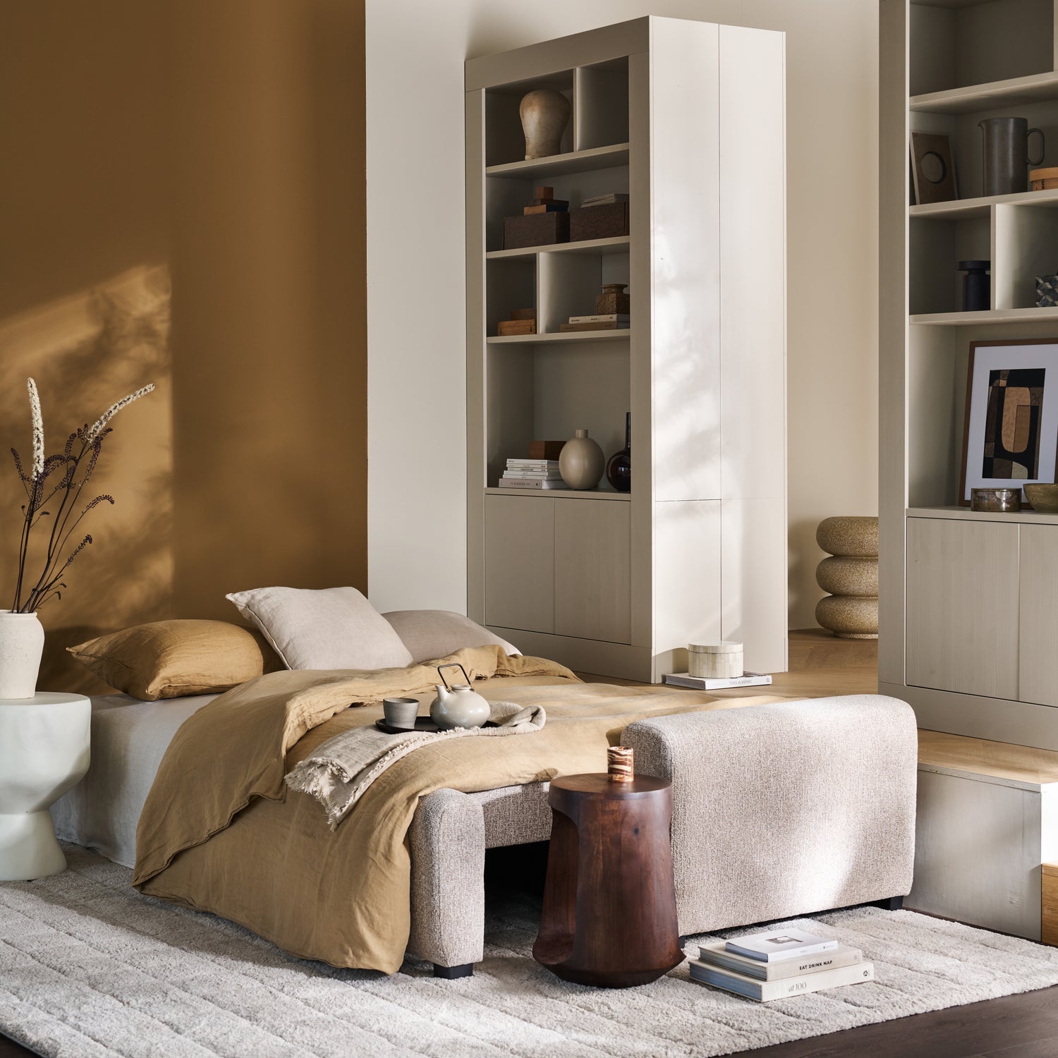 Sofa 3-Sitzer mit Schlaf-Funktion NIGHT & DAY beige
