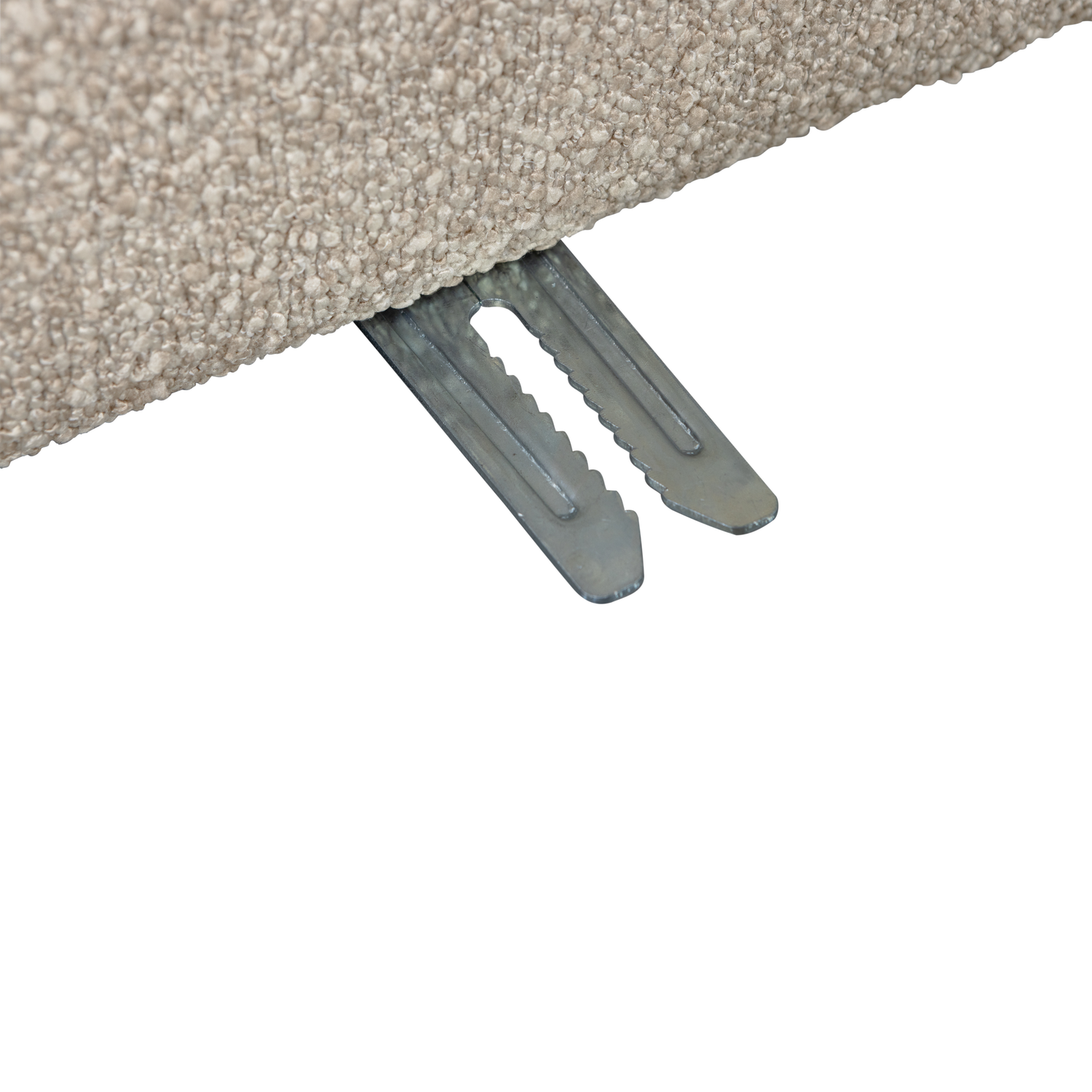 Sofa LAZY - moduł końcowy lewostronny piaskowy bouclé – Woood