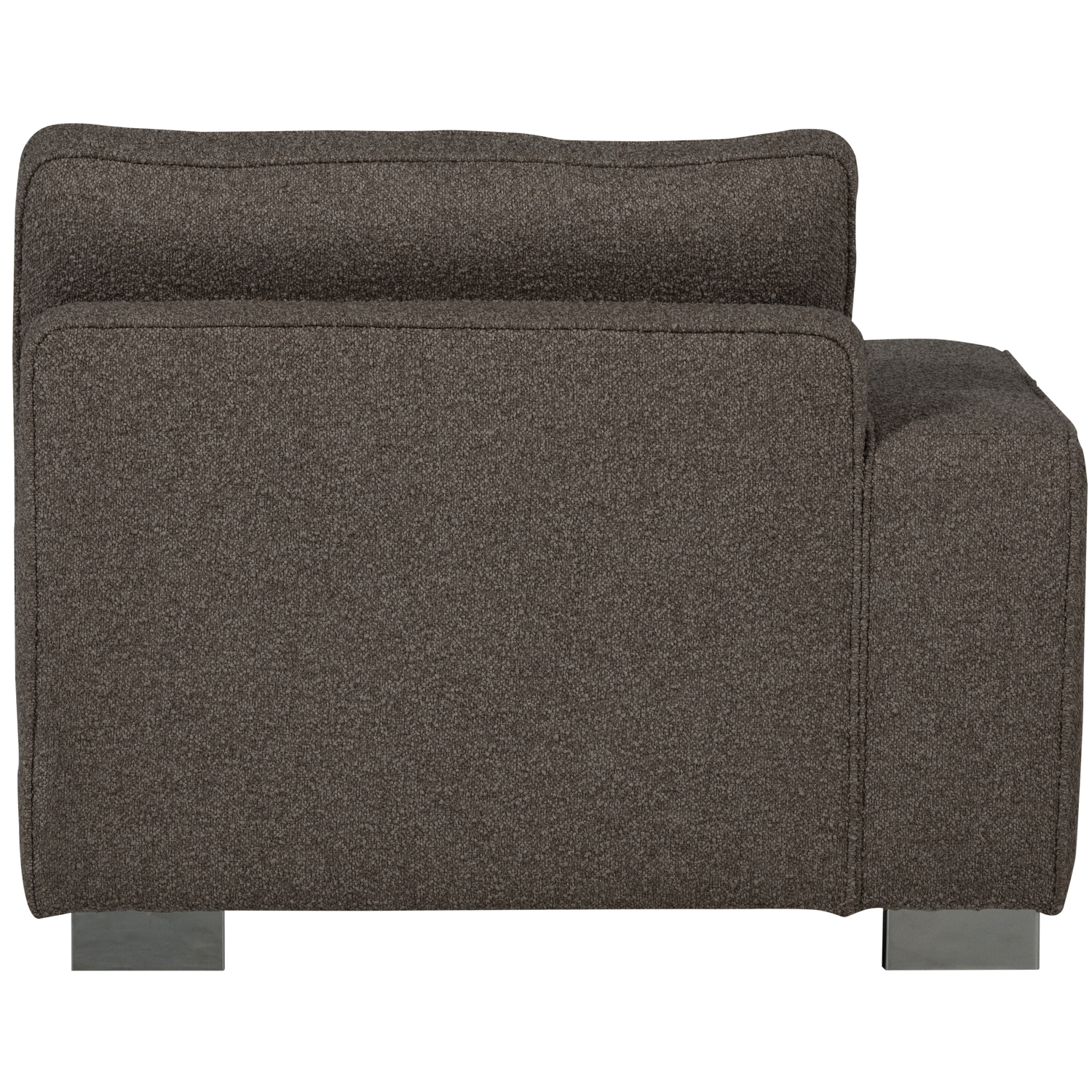 Sofa LAZY - moduł końcowy lewostronny antracytowy bouclé – Woood