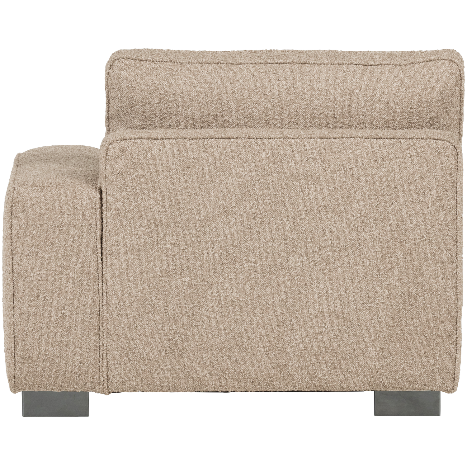 Sofa LAZY - moduł końcowy prawostronny piaskowy bouclé – Woood