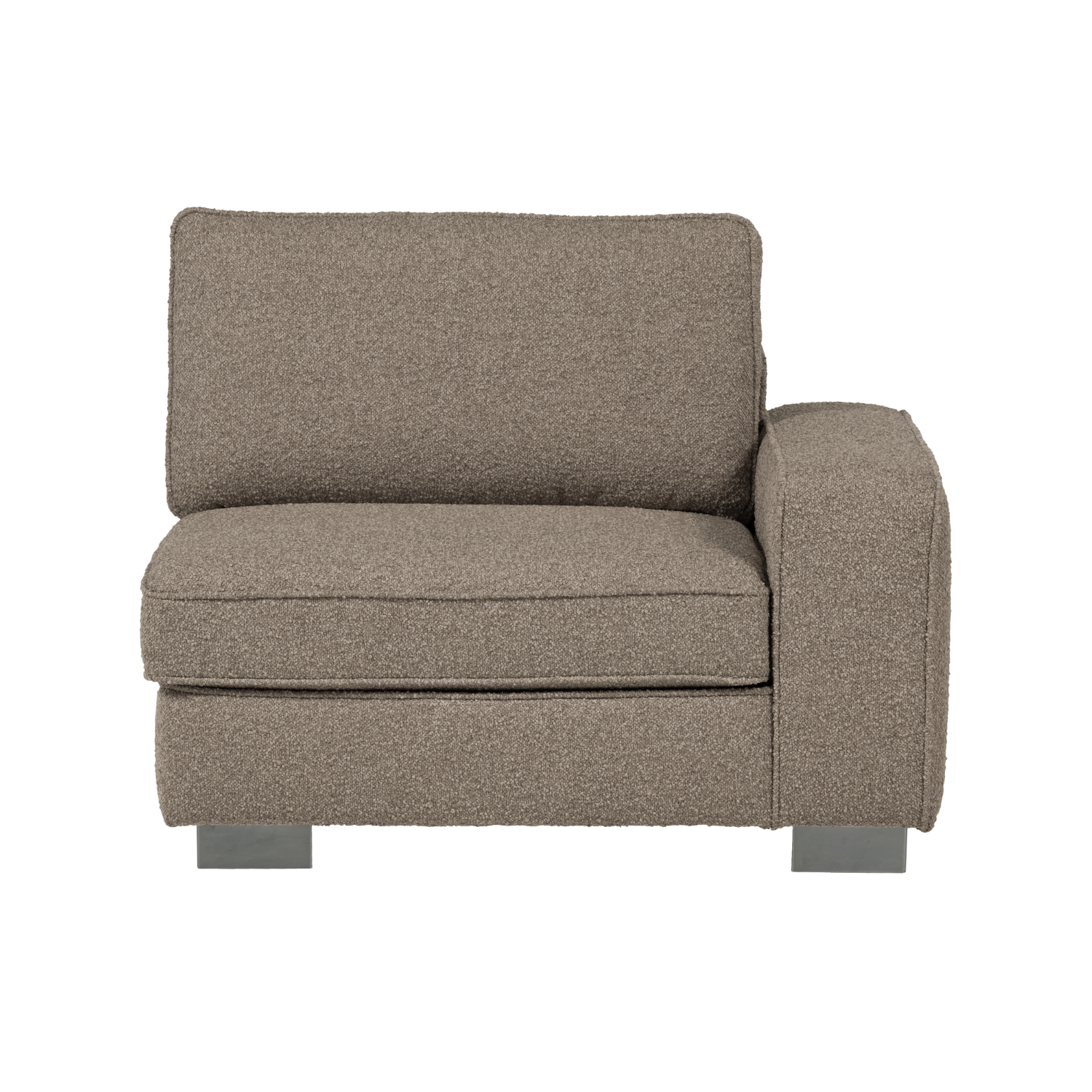 Sofa LAZY - module eindstuk rechts beige bouclé