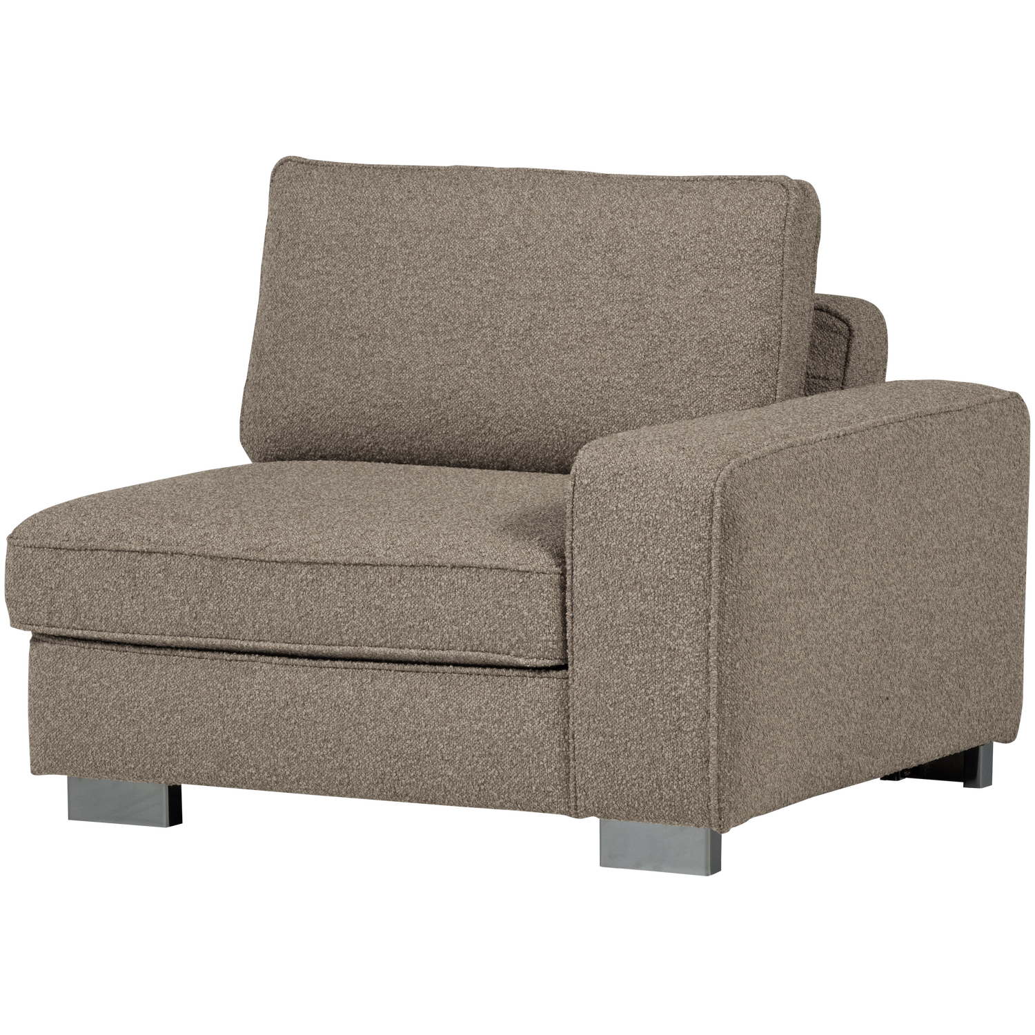 Sofa LAZY - module eindstuk rechts beige bouclé