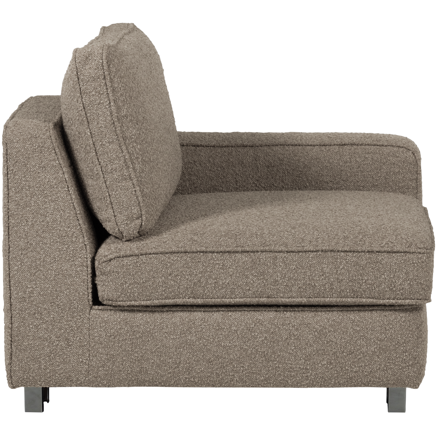 Sofa LAZY - module eindstuk rechts beige bouclé