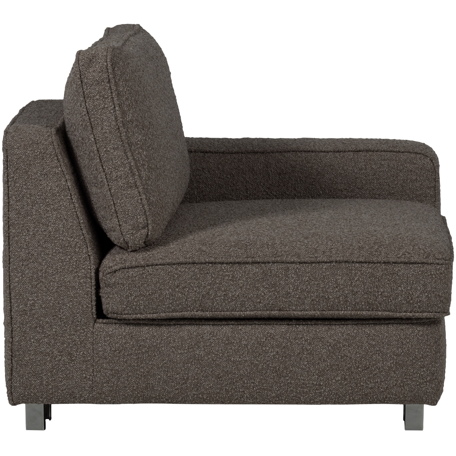 Sofa LAZY - moduł końcowy prawostronny antracytowy bouclé – Woood