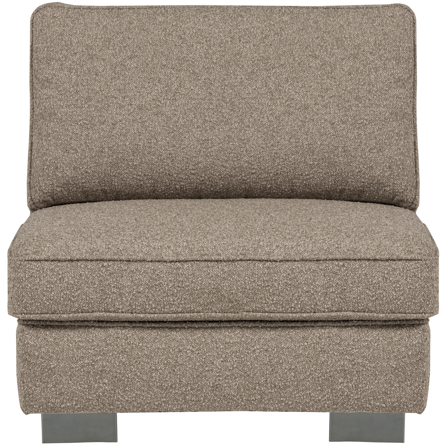 Fotel / moduł LAZY beżowy bouclé – Woood
