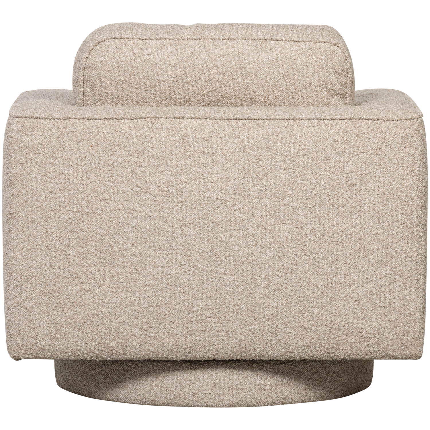Fotel obrotowy LAZY piaskowy bouclé – Woood