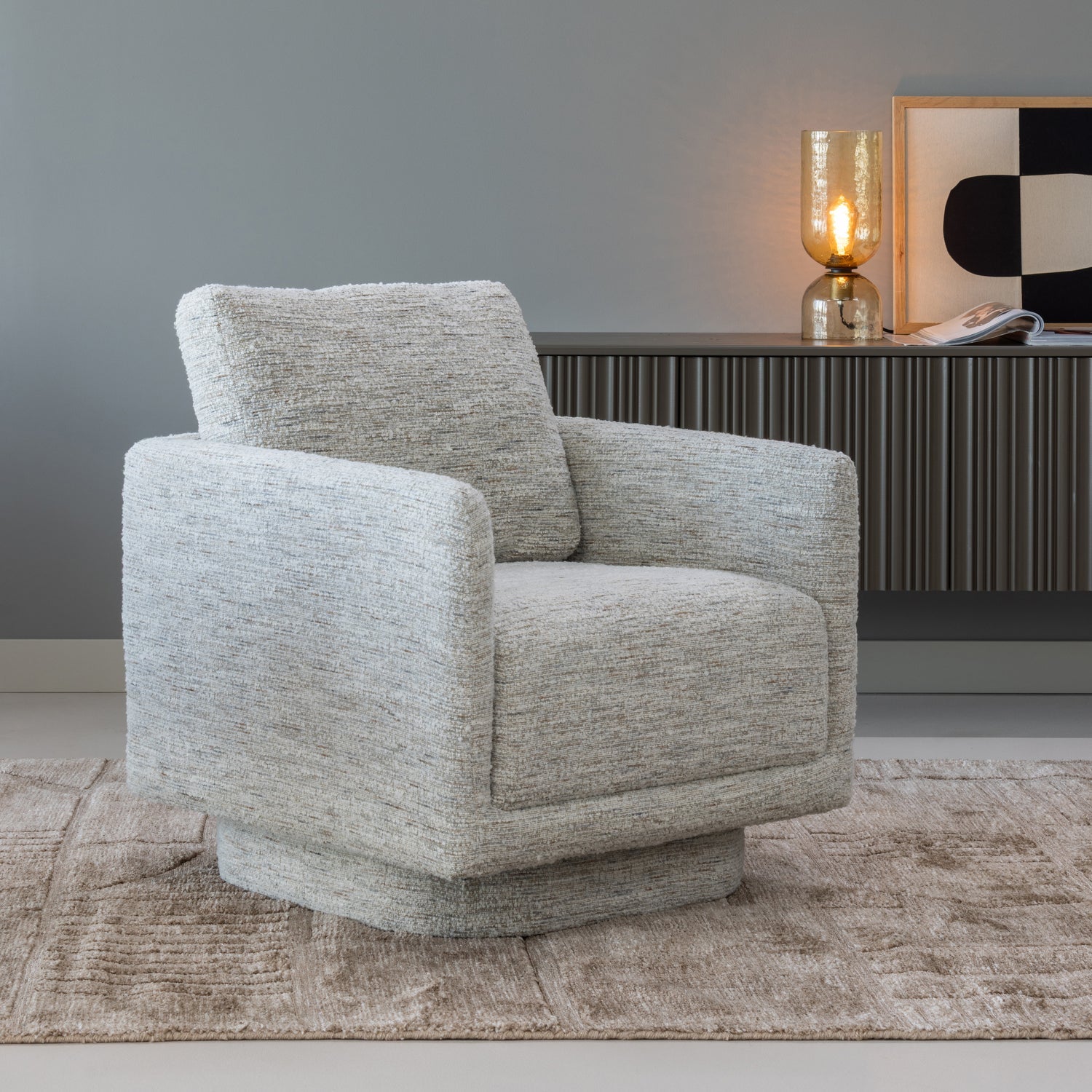 Drehstuhl OSKA beige Melange