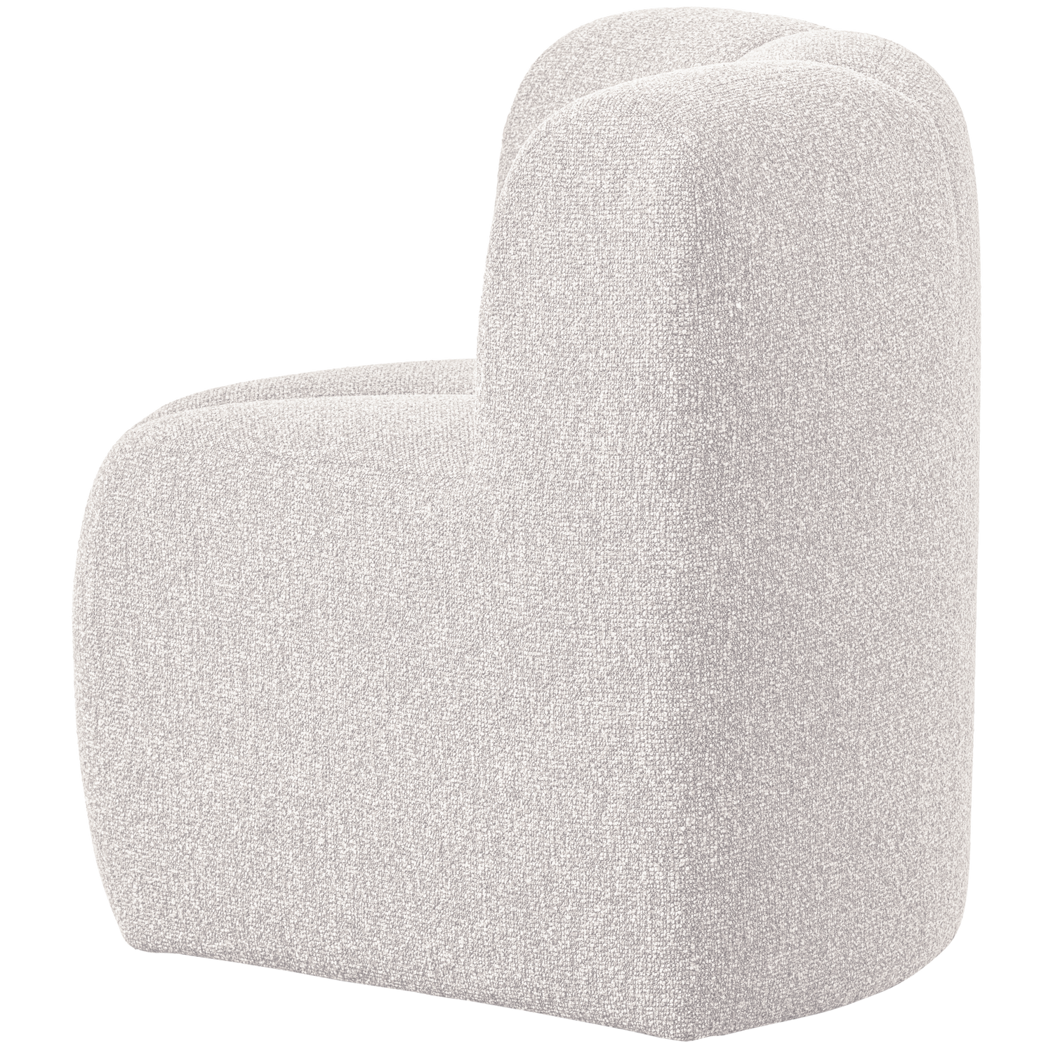 Modulaire bank MOJO BENCH - hoekelement ecru melange boucle