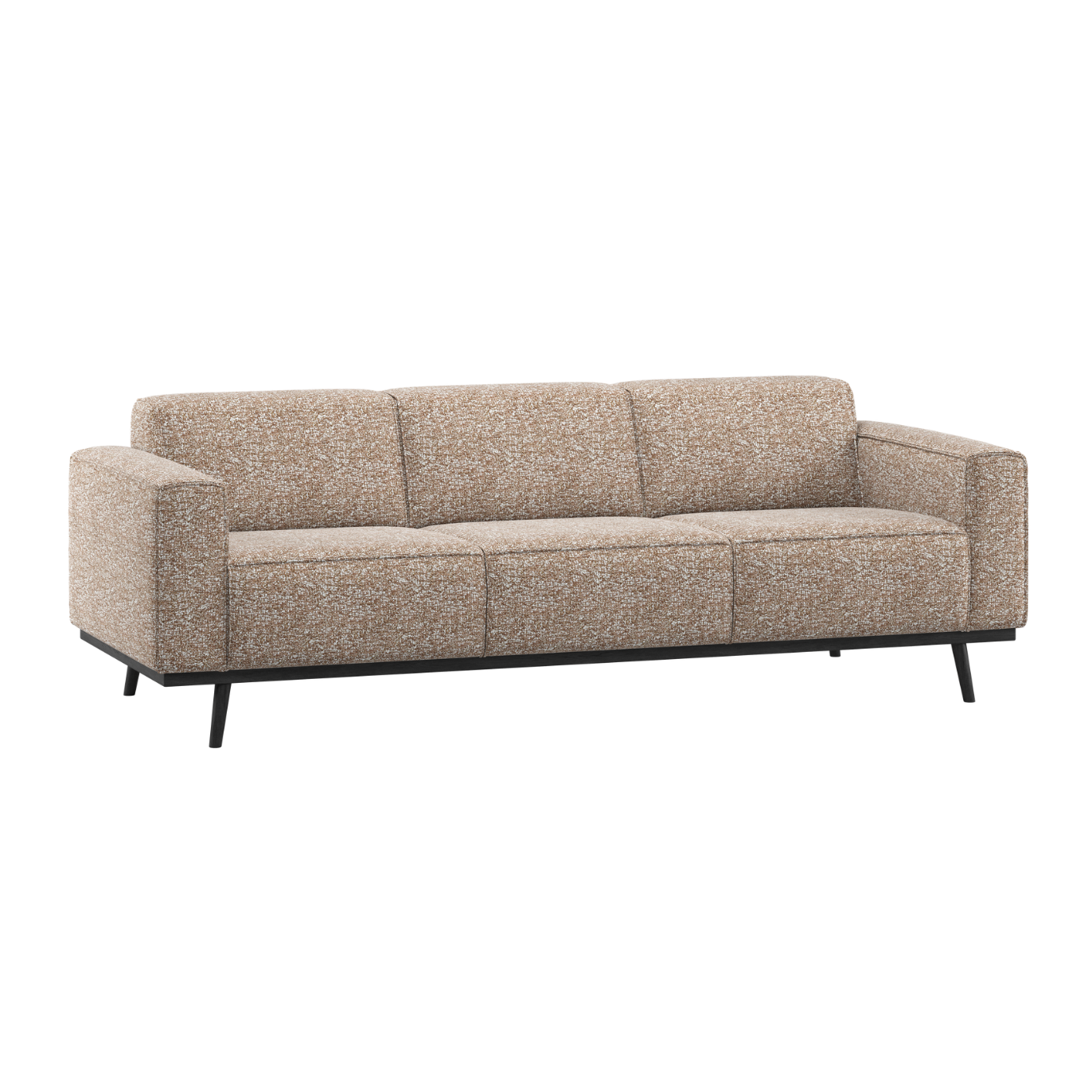 Sofa 3-sitzig STATEMENT hellbraun meliert