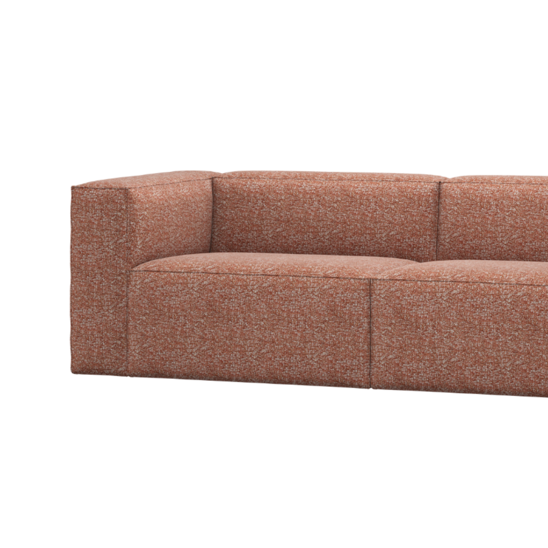 Sofa 3,5-zits BEAN perzik melange